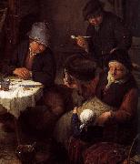 Adriaen van ostade Peasant Family in a Cottage Interior oil painting picture wholesale